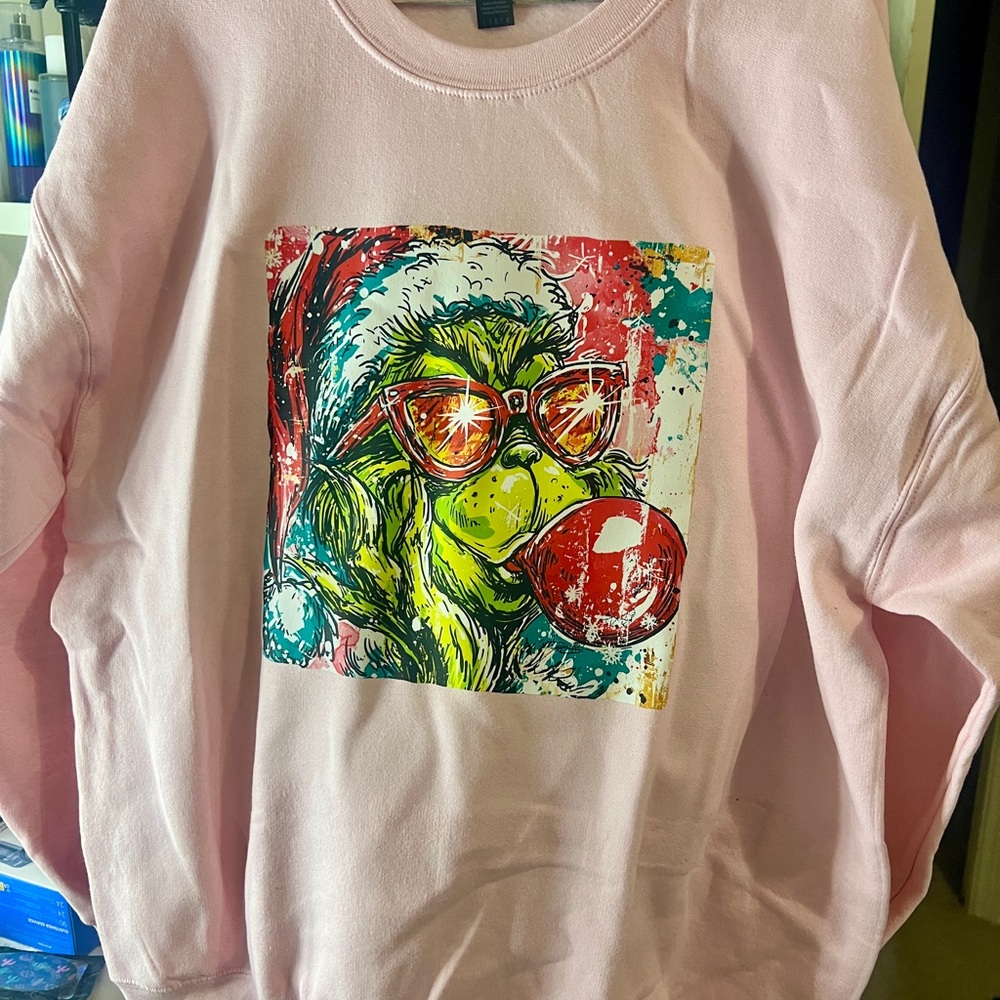 Pink Graphic Women Sweater